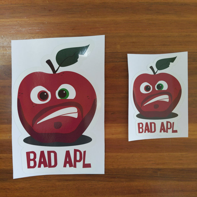 Bad Apl logo sticker